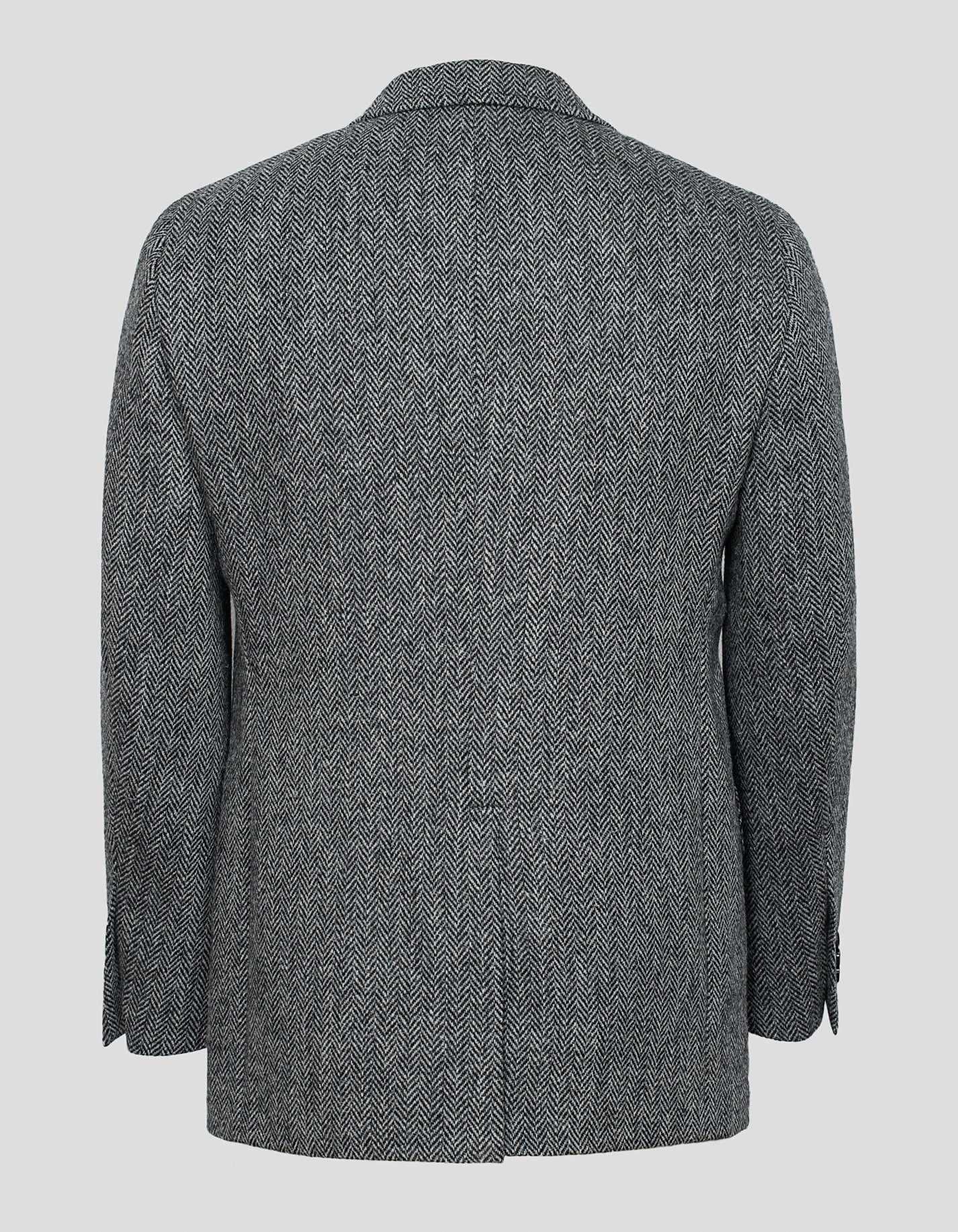 HARRIS TWEED BLACK AND WHITE HERRINGBONE SPORT COAT - MTO