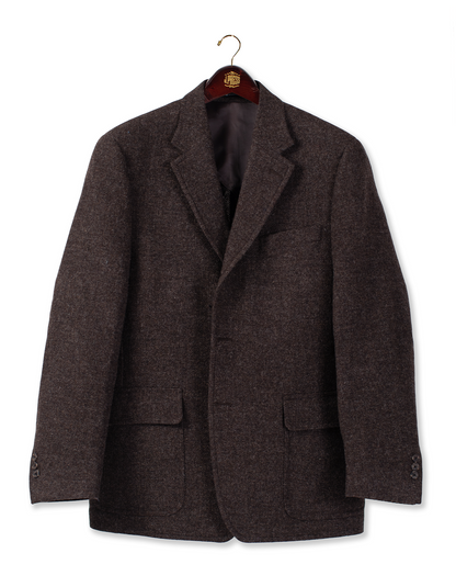 SHAGGY DOG SPORT COAT IN BROWN SOLID - MTO