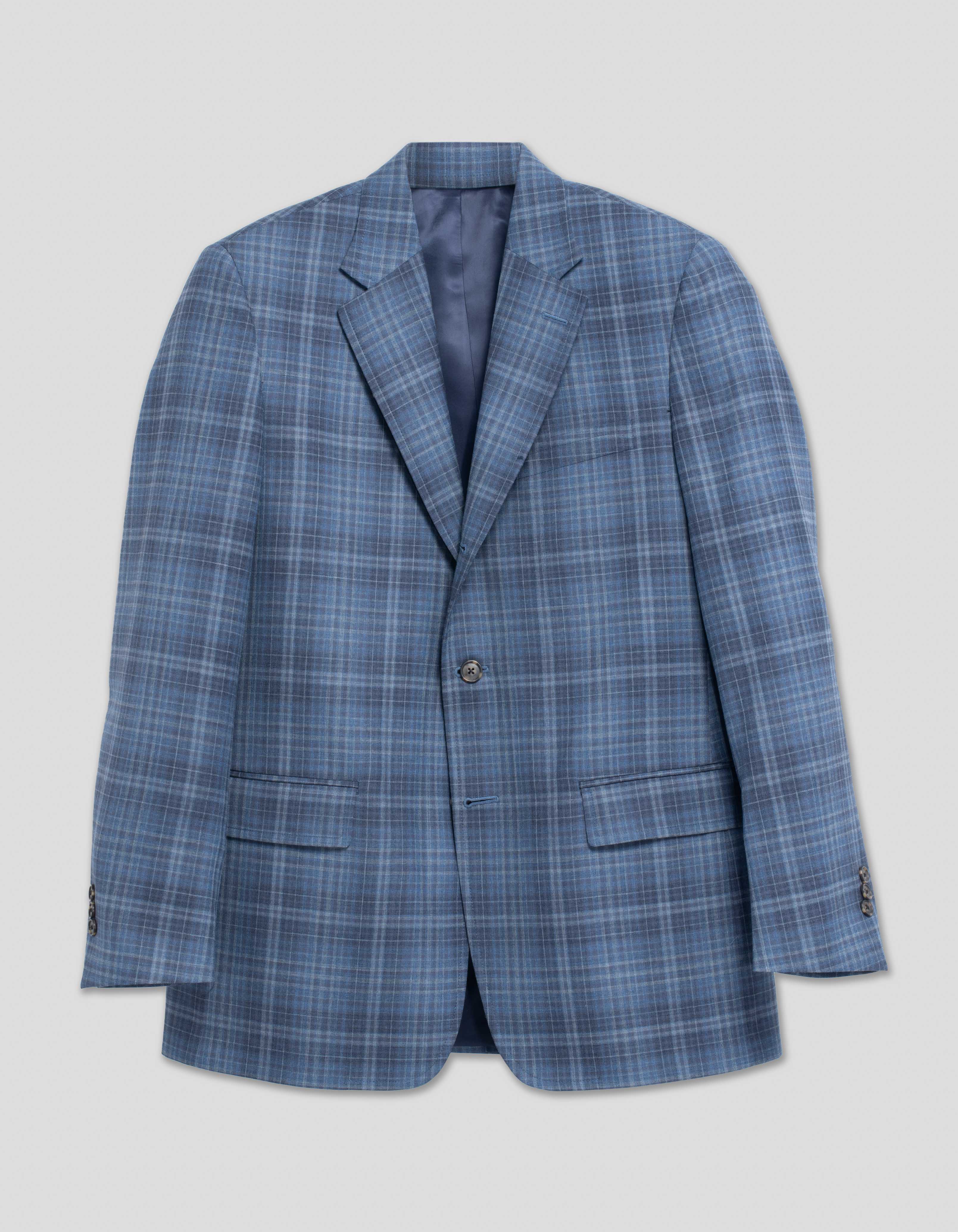 Medium Blue Plaid Sport Coat | J. PRESS