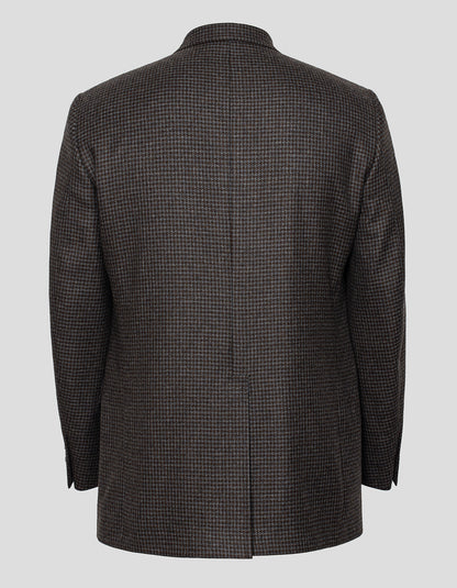 GREY/BROWN CHECK CASHMERE SPORT COAT