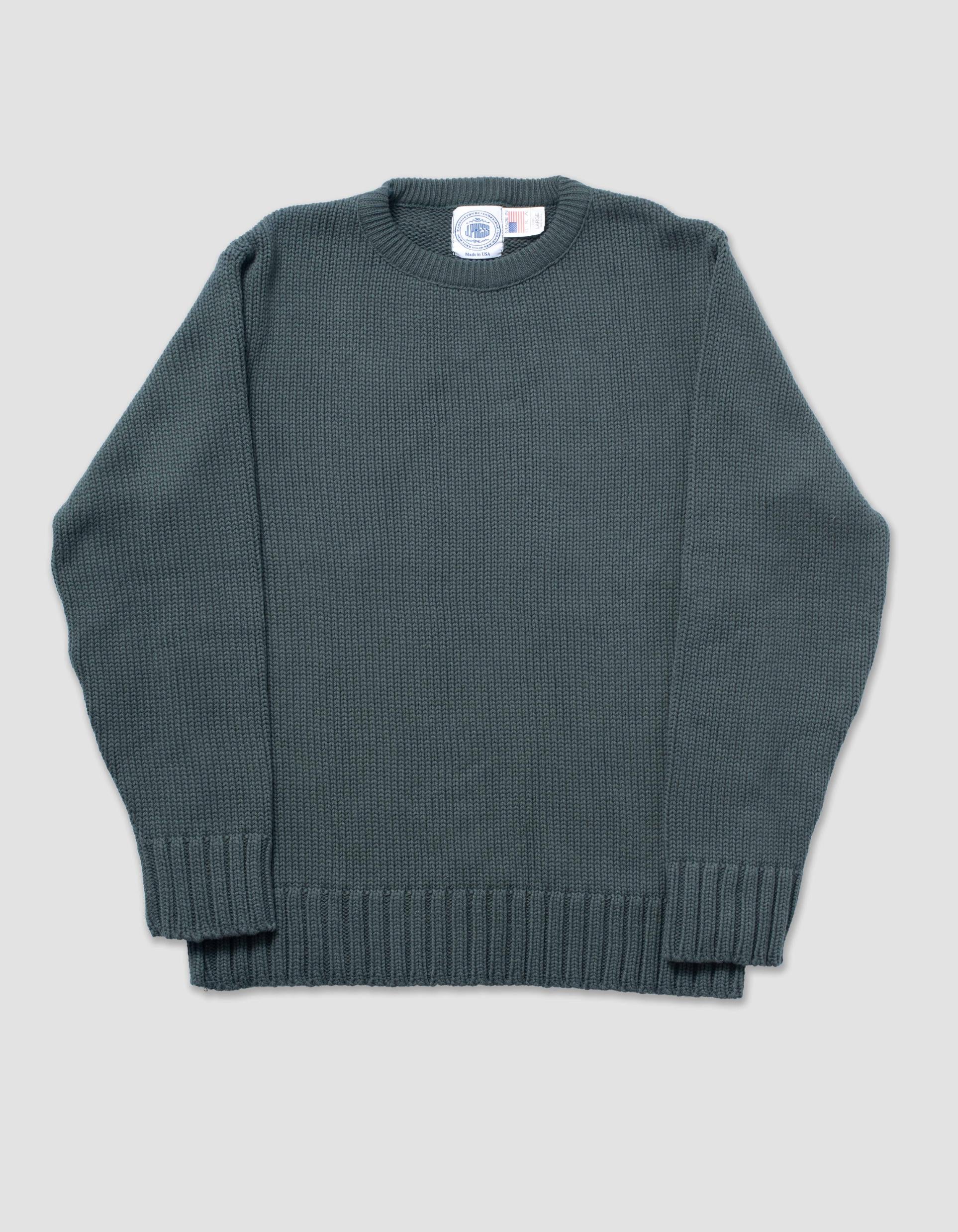 Chunky Cotton Crewneck Sweater - Navy | J. Press – J. PRESS