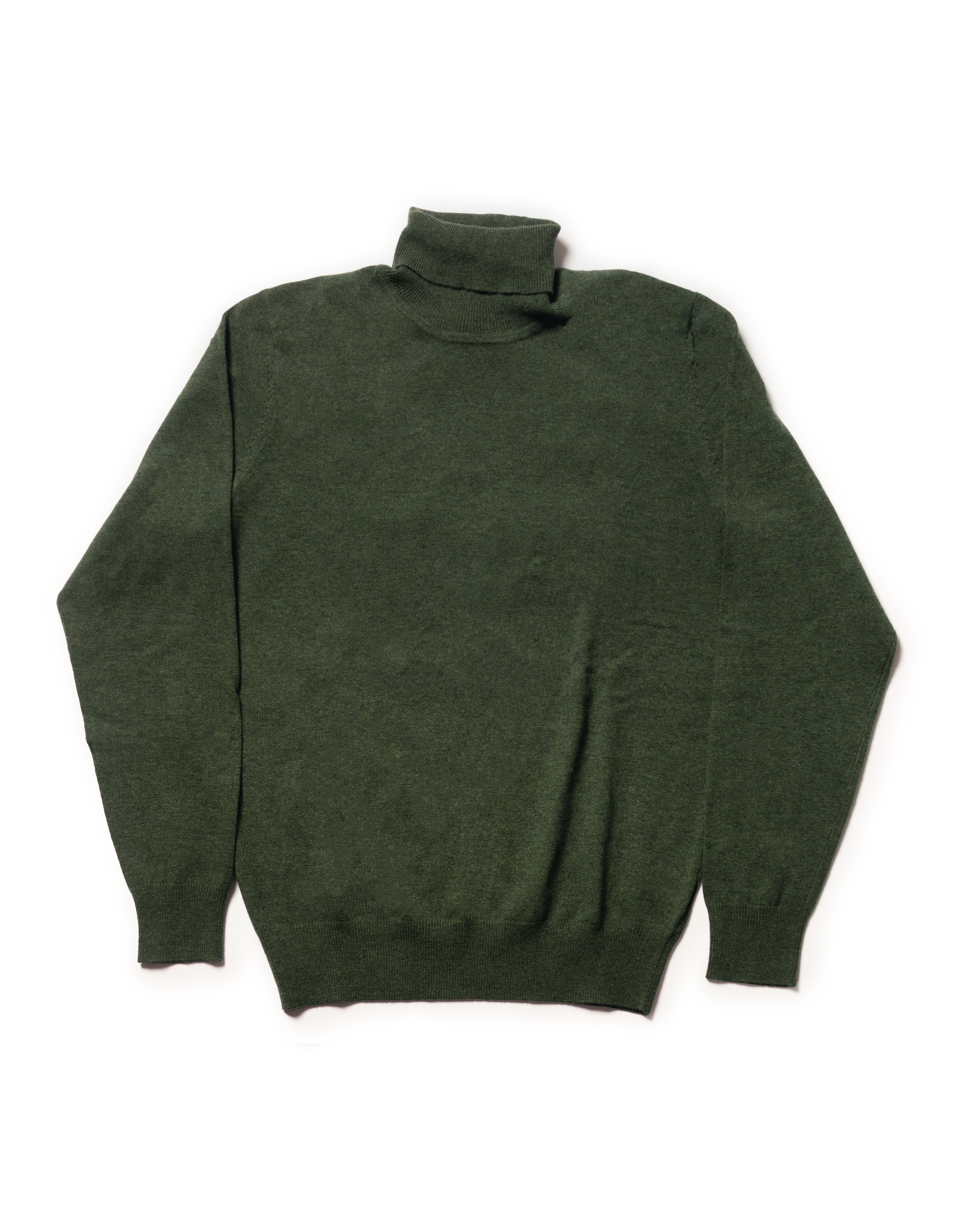 Men's Lambswool Turtleneck Sweater - Green | Men's Sweaters - J. Press