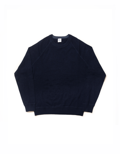 CASHMERE CREW NECK SWEATER - DARK BLUE