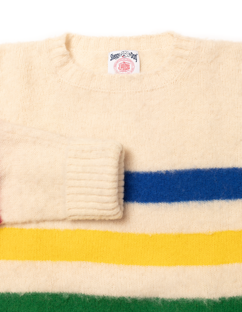 Shaggy Dog Stripe Sweater Multi - Classic Fit | Men's Sweaters | J. Press