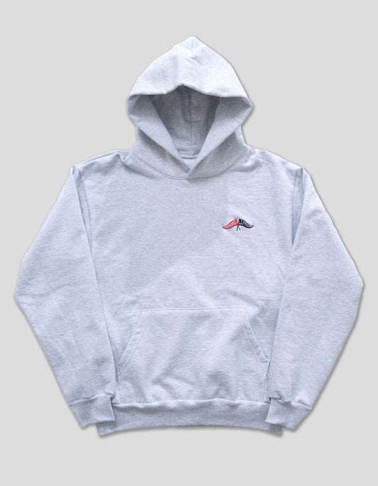 J.PRESS x BOATHOUSE COTTON HOODIE - GREY