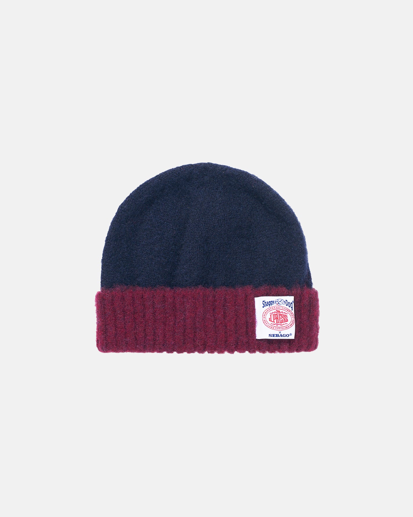 Made-in-Scotland Navy Two-tone Shaggy Dog Beanie