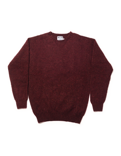 Shaggy Dog Sweater Burgundy - Trim Fit | J.PRESS - Pennant Label – J. PRESS