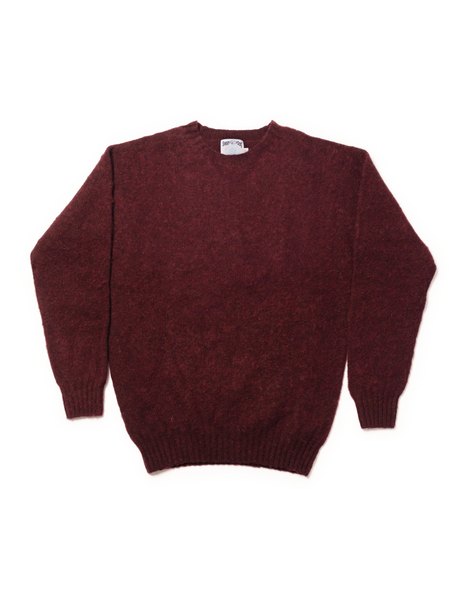 Shaggy Dog Sweater Burgundy - Trim Fit | Men's Sweaters - J. Press