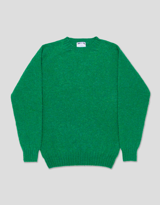 SHAGGY DOG SWEATER GREEN - TRIM FIT