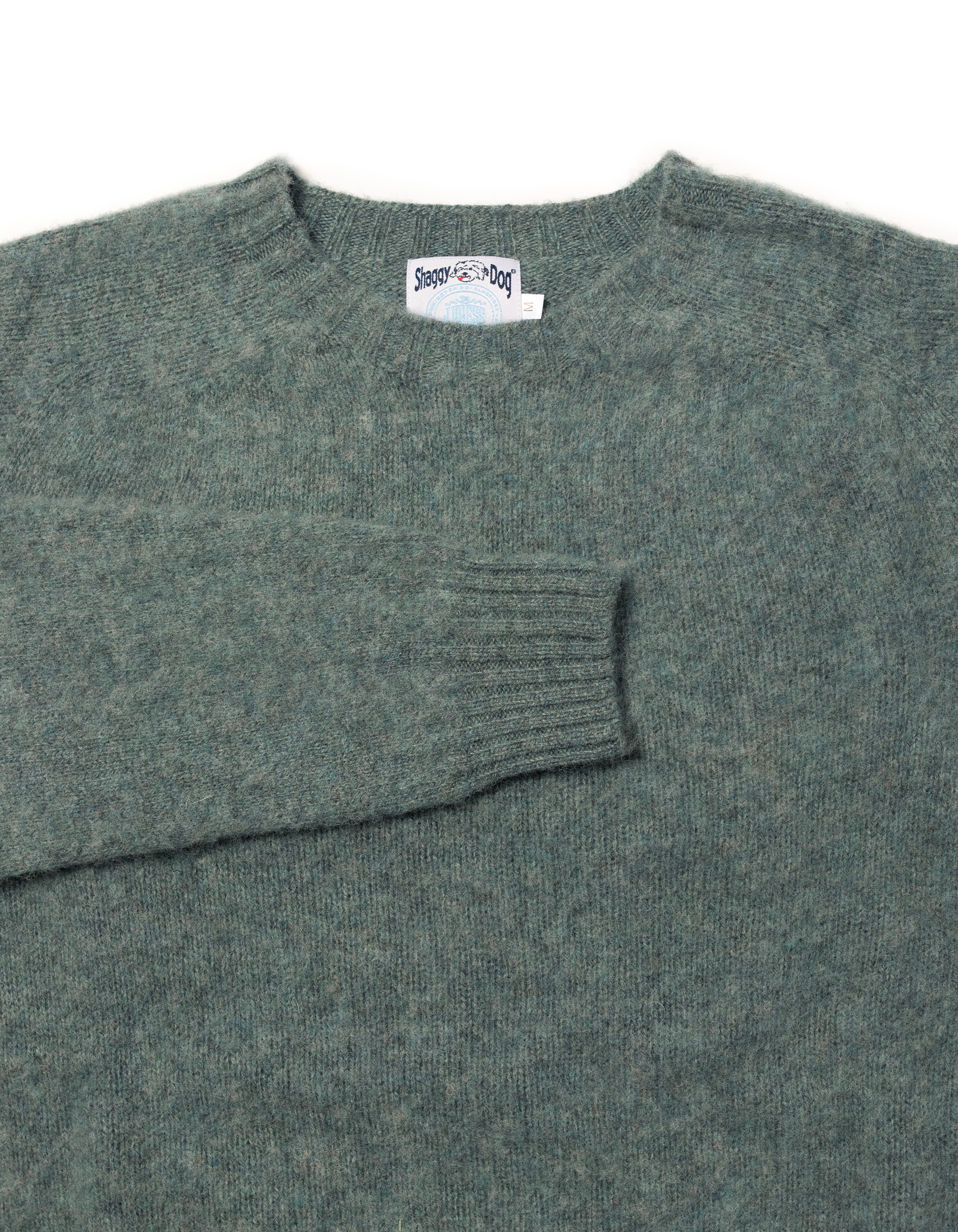 Shaggy Dog Sweater Green Mix - Trim Fit | J.PRESS - Pennant Label