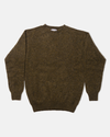 Made-in-Scotland Olive Shaggy Dog Sweater - Classic Fit