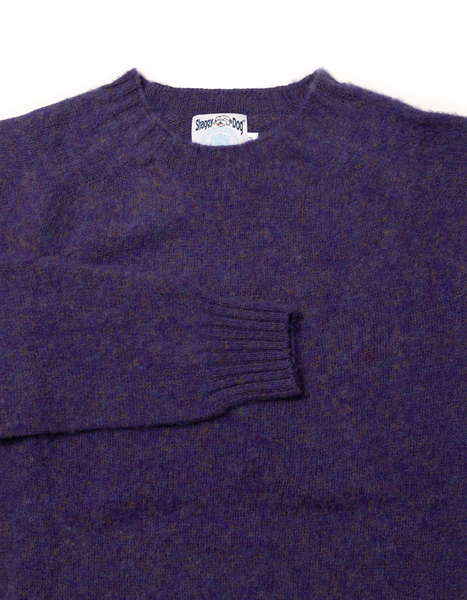 Shaggy Dog Sweater Purple - Trim Fit | Men's Sweaters - J. Press