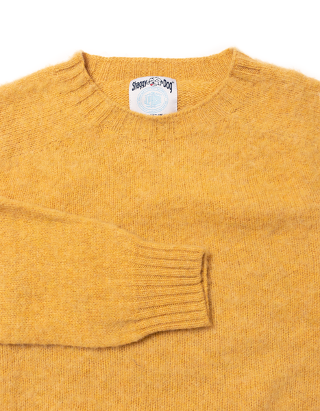 Shaggy Dog Sweater Yellow - Trim Fit | Men's Sweaters - J. Press