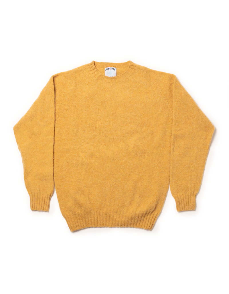 Shaggy Dog Sweater Yellow - Trim Fit | Men's Sweaters - J. Press