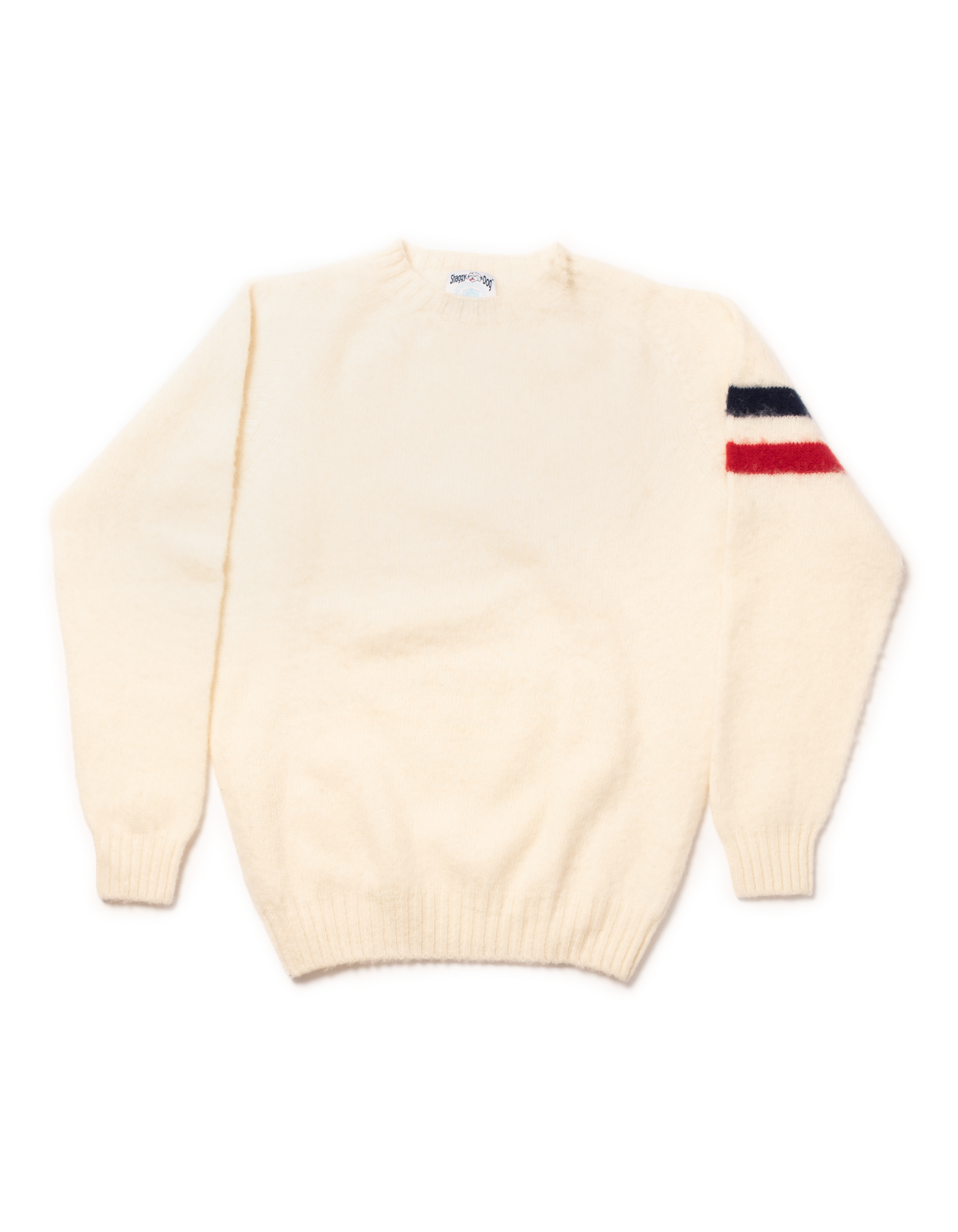 White 2025 shaggy sweater