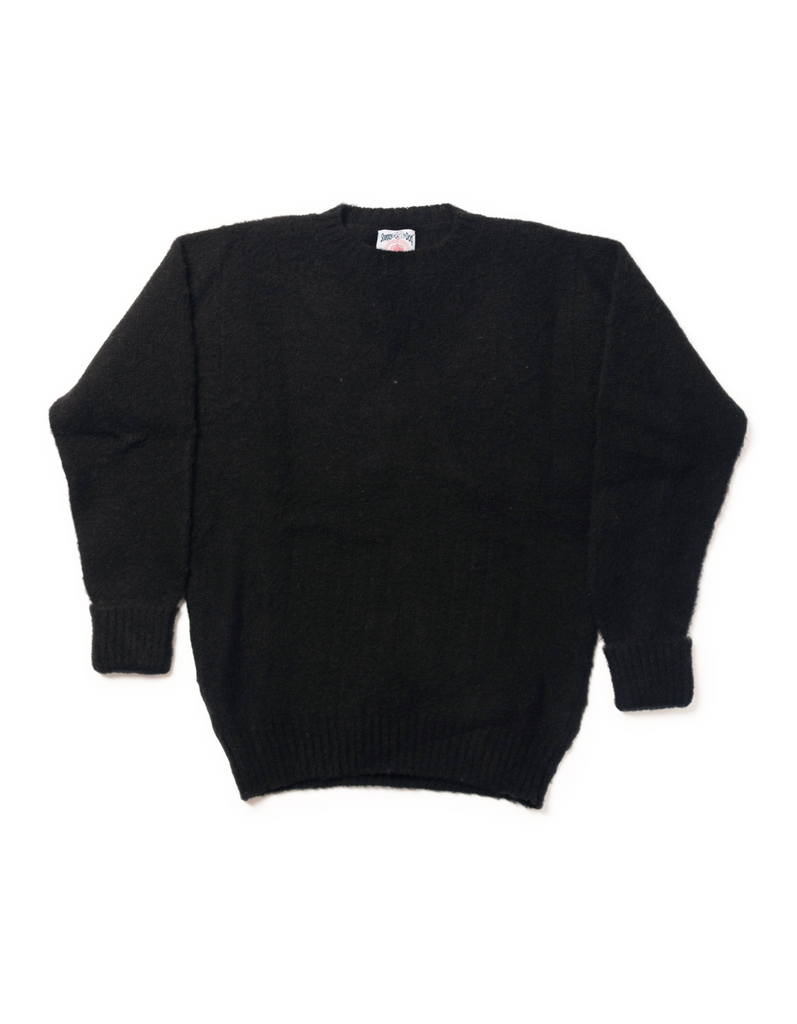 Shaggy Dog Sweater Black - Classic Fit | Men's Sweaters - J. Press