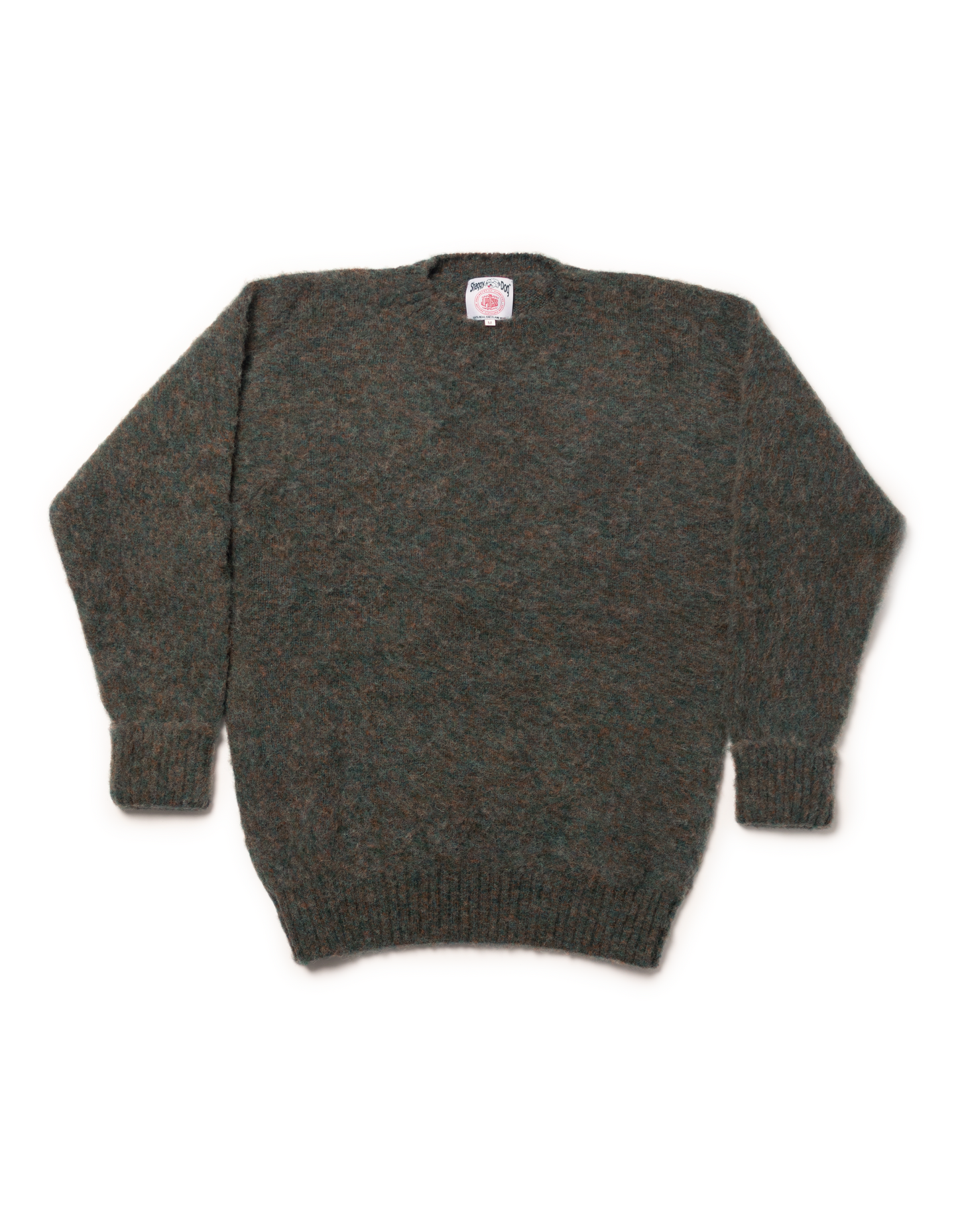 SHAGGY DOG SWEATER BLUE/BROWN - CLASSIC FIT