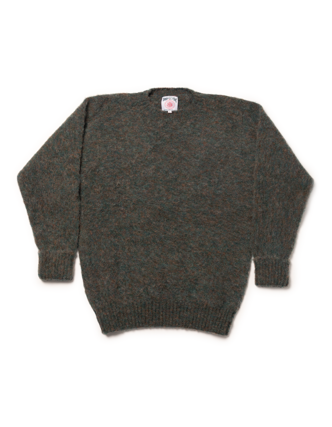 Shaggy Dog Sweater Blue/Brown Classic Fit Men's Sweaters J. PRESS