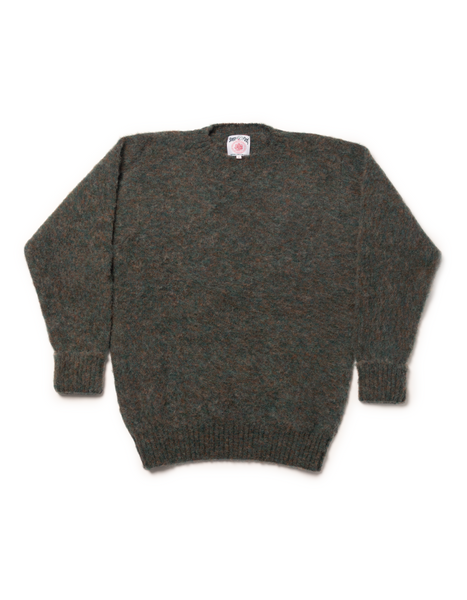 Shaggy Dog Sweater Blue/Brown - Classic Fit | Men's Sweaters