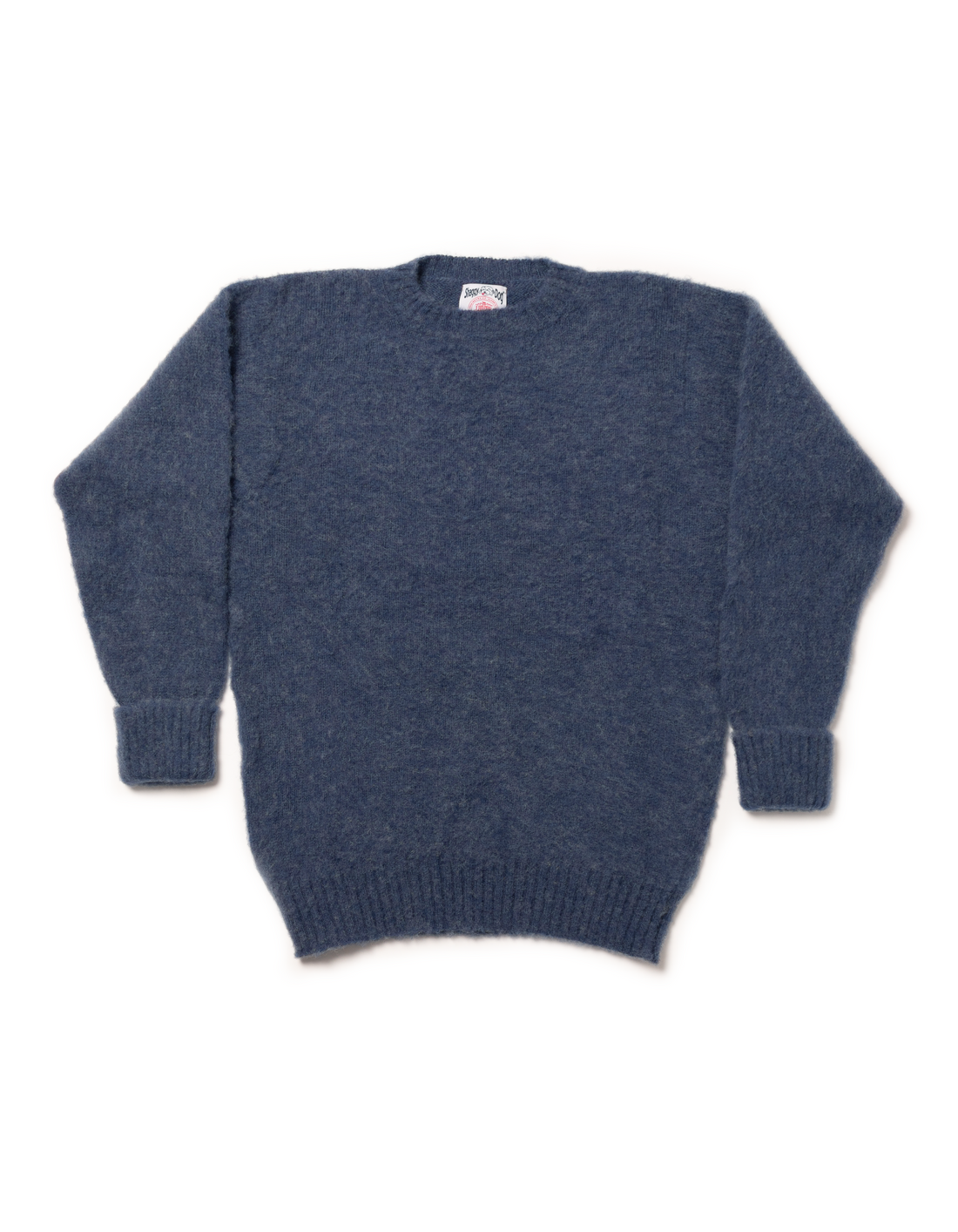 Shaggy Dog Sweater Blue Classic Fit Men's Sweaters J. Press J