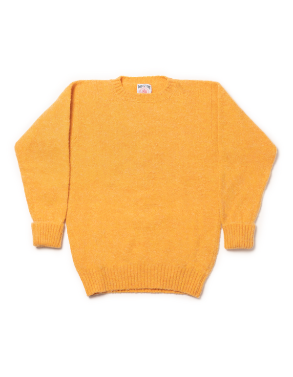 SHAGGY DOG SWEATER BRIGHT YELLOW - CLASSIC FIT