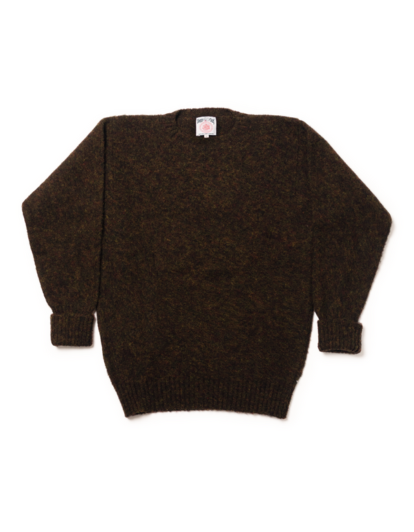 SHAGGY DOG SWEATER CLASSIC BROWN - CLASSIC FIT