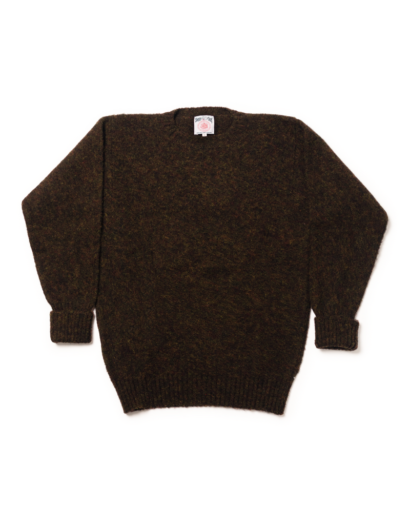 SHAGGY DOG SWEATER CLASSIC BROWN - CLASSIC FIT