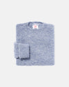 Made-in-Scotland Lilac Blue Shaggy Dog Sweater - Classic Fit