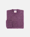 Made-in-Scotland Purple Shaggy Dog Sweater - Classic Fit