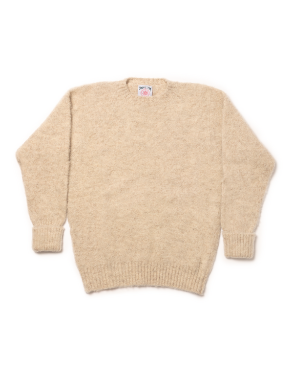 SHAGGY DOG SWEATER IVORY - CLASSIC FIT