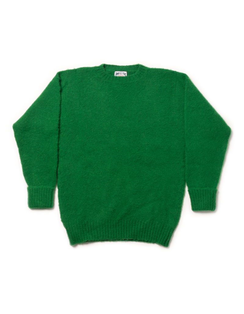 SHAGGY DOG SWEATER KELLY GREEN - CLASSIC FIT