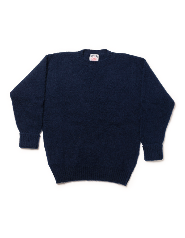 SHAGGY DOG SWEATER NAVY - CLASSIC FIT