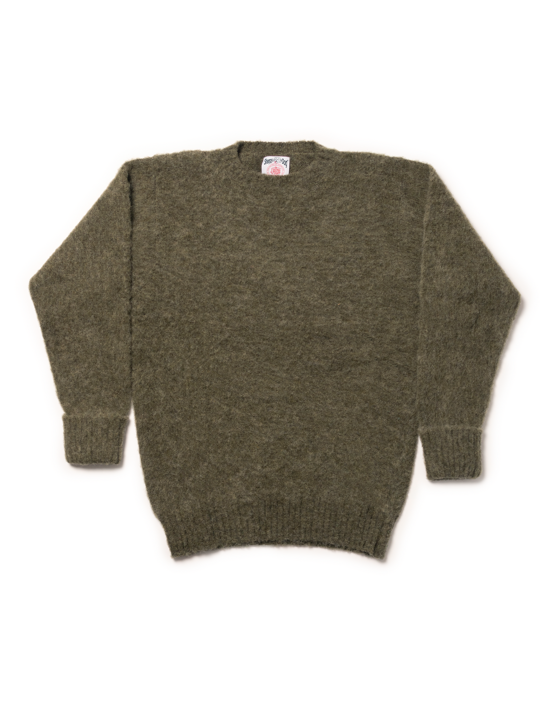 Shaggy Dog Sweater Olive Classic Fit Men's Sweaters J. Press J