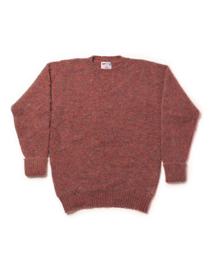 SHAGGY DOG SWEATER DARK ORANGE - CLASSIC FIT