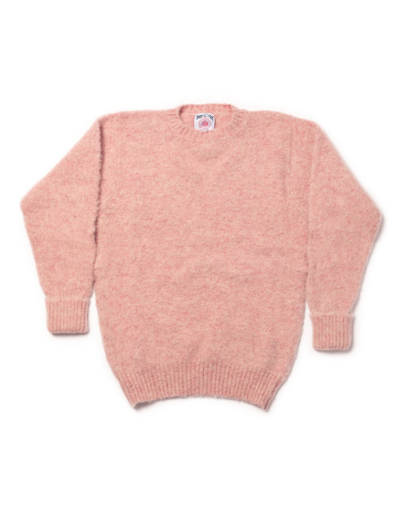 SHAGGY DOG SWEATER PINK HEATHER - CLASSIC FIT