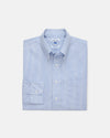 Made-in-USA Thomas Mason Blue Shadow Stripe Button Down Shirt - Classic Fit