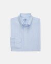 Made-in-USA Thomas Mason Blue Pinstripe Button Down Shirt - Classic Fit