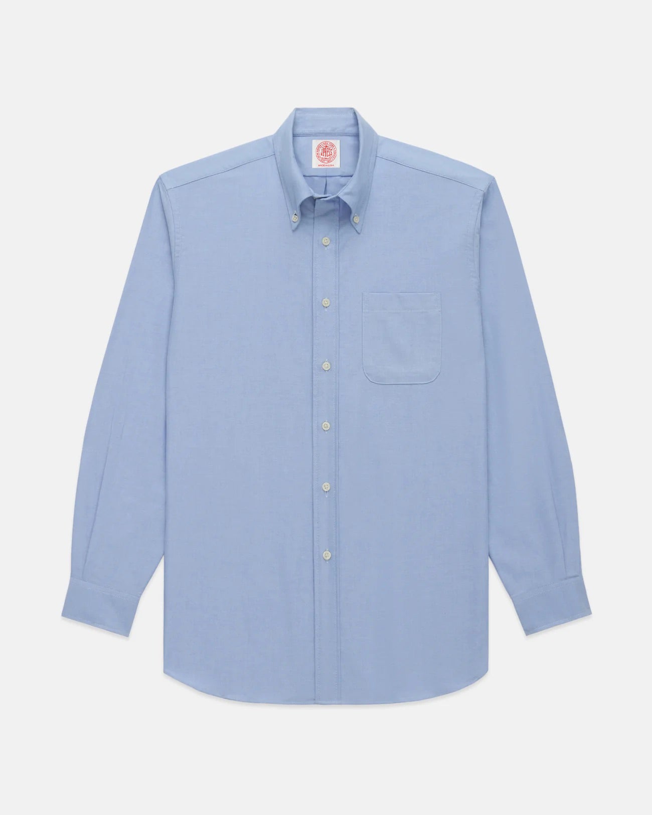 Made-in-USA Blue Oxford Cloth Button Down Shirt  - Regular Fit