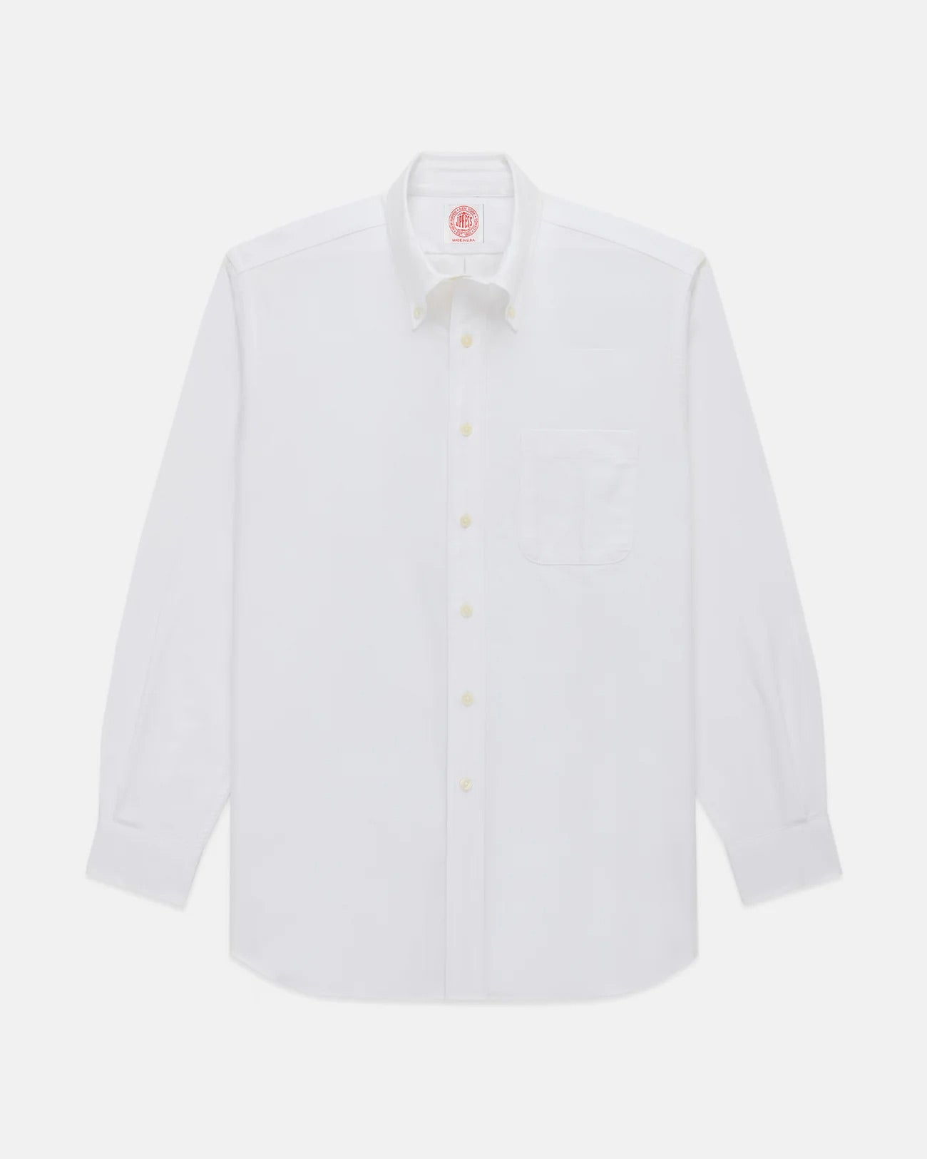 Made-in-USA White Oxford Cloth Button Down Shirt  - Classic Fit