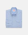 Made-in-USA Flap Pocket Blue Oxford Cloth Button Down Shirt - Classic Fit