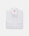 Made-in-USA Flap Pocket White Oxford Cloth Button Down Shirt - Classic Fit