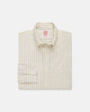 Made-in-USA Yellow & Blue Alternating Stripe Oxford Dress Shirt - Classic Fit