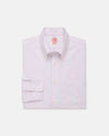 Made-in-USA Blue & Pink Alternating Stripe Oxford Dress Shirt - Classic Fit