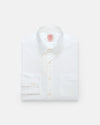 Made-in-USA White Pinpoint Oxford Point Collar Shirt - Classic Fit