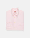 Made-in-USA Flap Pocket Pink University Stripe Oxford Cloth Shirt - Classic Fit