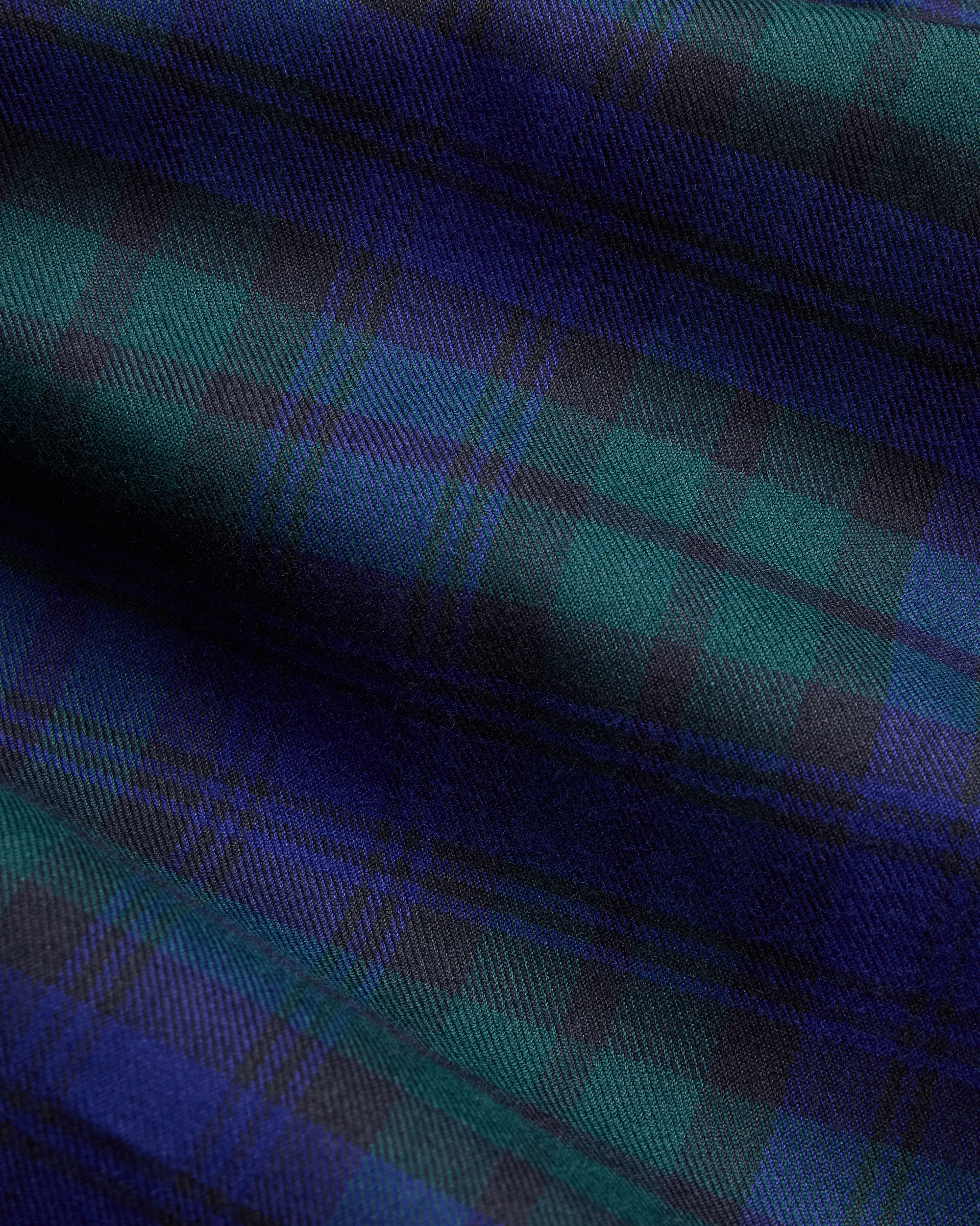 Made-in-USA Blackwatch Tartan Flannel Sport Shirt - Classic Fit