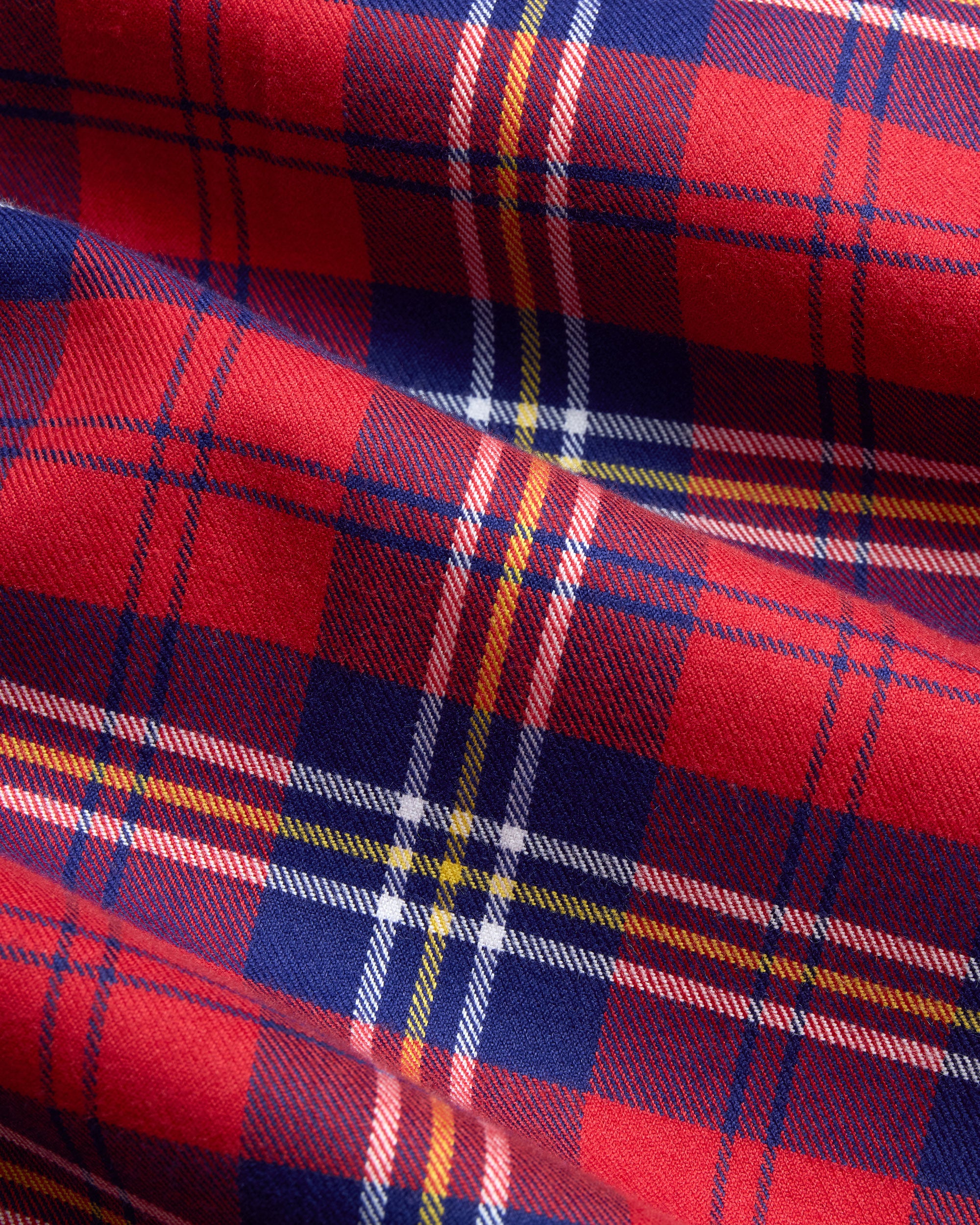Made-in-USA Red Ground Tartan Flannel Sport Shirt - Classic Fit