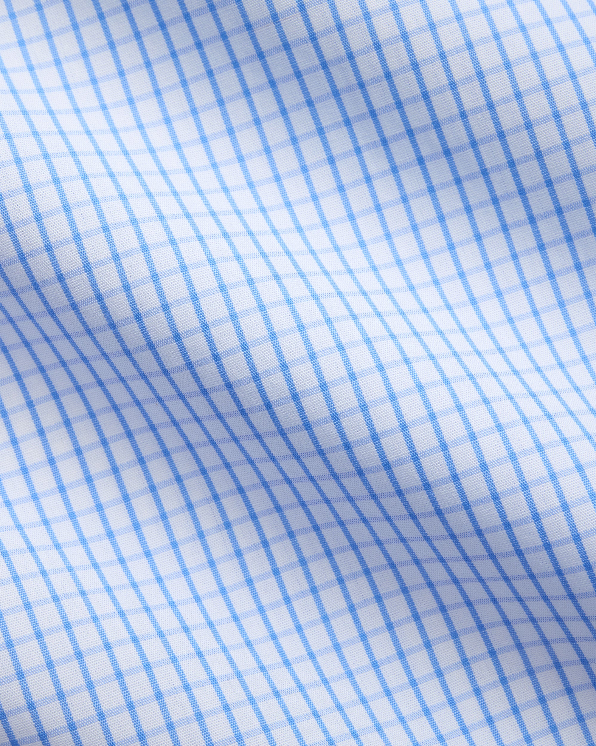 Made-in-USA Blue Tattersall Button Down Oxford Cloth Shirt - Classic Fit