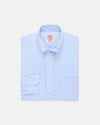 Made-in-USA Blue Tattersall Button Down Oxford Cloth Shirt - Classic Fit