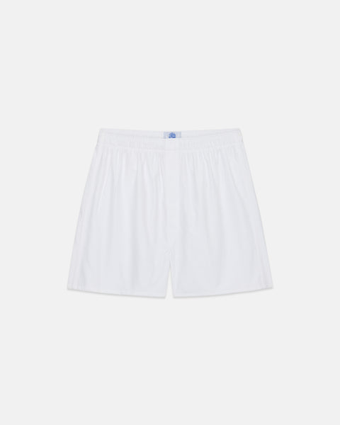 White Oxford Boxers | Men's White Boxer Shorts - J. Press Boxers